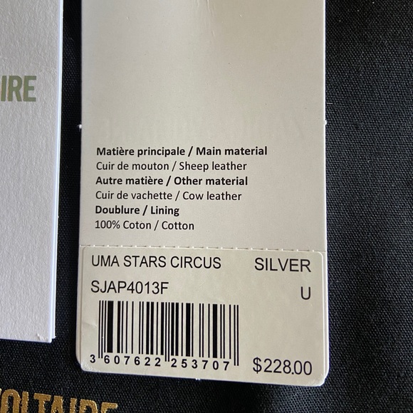 Zadig & Voltaire Uma Stars Circus Wristlet Silver - Picture 5 of 11